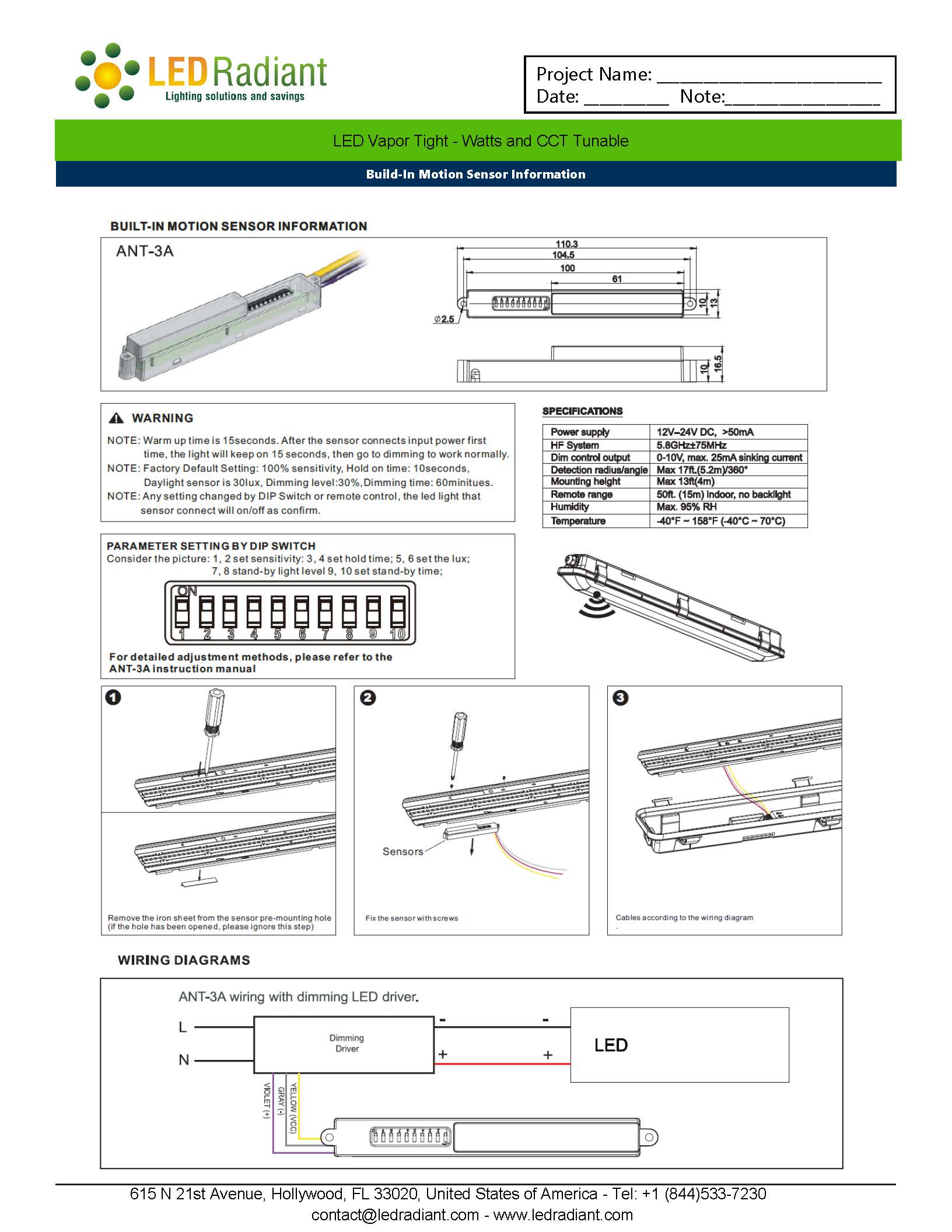LED Vapor Tight Installation Information-4